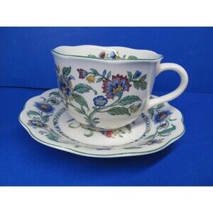 Nikko Oriental Garden Cup And 4 Saucers In Excellent Condition